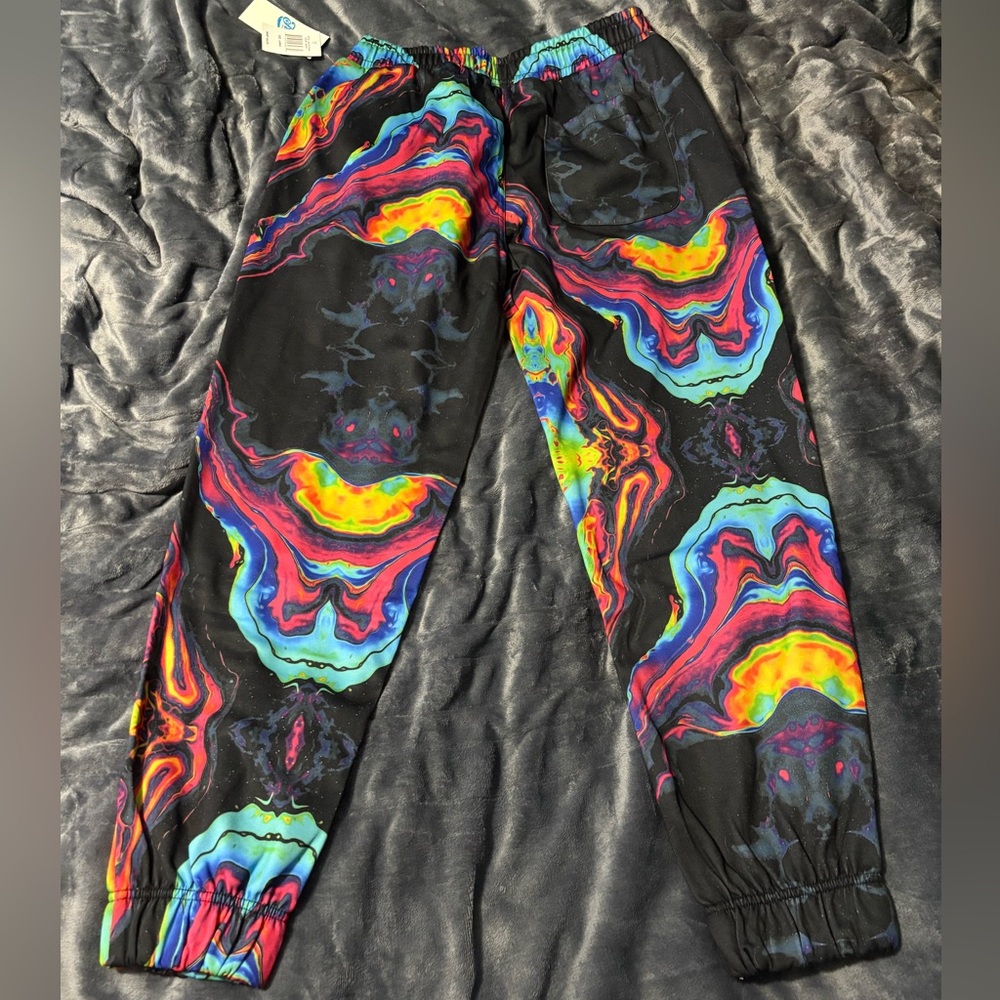 Vibrant Multicolor Men's Jogger Pants - Picture 2 of 3